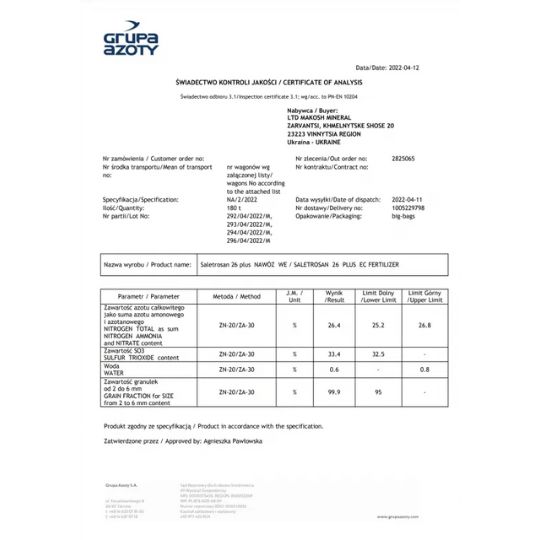 SALETROSAN 26 3