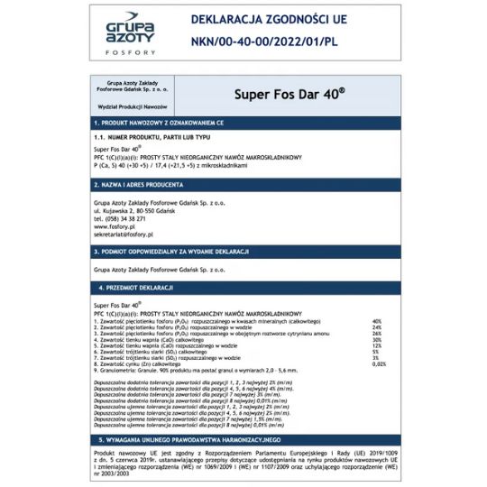 SUPER FOS DAR 40 3
